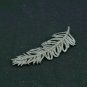 Diamond Feather Pendant 925 Sterling Silver Diamond Wing Charm Necklace Gift.
