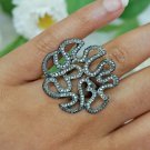 Pave Diamond Quirky Ring 925 Silver Perfect Diamond Wedding Gift Elegant Ring. Pave Diamond Quirky Ring 925 Silver Perfect Diamond Wedding Gift Elegant Ring.