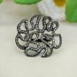 Pave Diamond Quirky Ring 925 Silver Perfect Diamond Wedding Gift Elegant Ring.