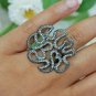 Pave Diamond Quirky Ring 925 Silver Perfect Diamond Wedding Gift Elegant Ring.