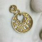 Pave Diamond Round Pendant 925 Silver Diamond Handmade Pendant For Birthday Gift