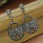Pave Diamond Lock Earring 925 Silver Diamond Drop Earring Anniversary Gift.