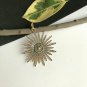 Starburst Design Diamond Pendant 925 Silver Handmade Mom Gift Starburst Necklace