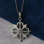 Natural Diamond Moonstone Pendant 925 Sterling Silver Fashion Necklace Charm.