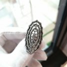 Pave Diamond Ring 925 Silver Spider Web Ring Handmade Diamond Christmas Jewelry. Pave Diamond Ring 925 Silver Spider Web Ring Handmade Diamond Christmas Jewelry.