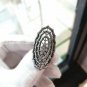 Pave Diamond Ring 925 Silver Spider Web Ring Handmade Diamond Christmas Jewelry.