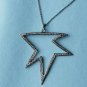 Pave Diamond Unique Necklace 925 Sterling Silver Distinctive Diamond Necklace.
