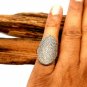 Pave Diamond Engagement Ring 925 Silver Diamond Birthday Gift Ring Jewelry Gift.