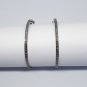 Pave Diamond Hoop Earrings 925 Silver Diamond Earring For Anniversary Gift.