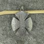 Pave Diamond Four Leaf Clover Pendant 925 Silver Diamond Good Luck Pendant.