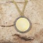 Round Pendant 925 Sterling Silver Diamond Round Necklace Fashion Necklace Gift.