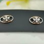 14k Solid Gold Flower Stud Earring Natural Diamond Floral Gold Earring Jewelry.