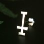 Gold Climber Stud 14k Gold Cross Ear Cartilage Piercing Stud Birthday Gift Charm