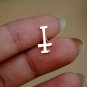 Gold Climber Stud 14k Gold Cross Ear Cartilage Piercing Stud Birthday Gift Charm