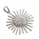Sun Pendant 925 Sterling Silver Pave Diamond Sun Necklace Handmade Pendant Gift. Sun Pendant 925 Sterling Silver Pave Diamond Sun Necklace Handmade Pendant Gift.
