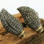 Pave Diamond Leaf Stud Earring 925 Silver Diamond Birthday Gift Earring Charm.