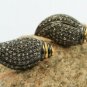 Pave Diamond Leaf Stud Earring 925 Silver Diamond Birthday Gift Earring Charm.