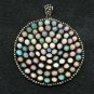 Opal Designer Pendant 925 Silver Pave Diamond Handmade Diamond Pendant Jewelry.