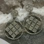 Pave Diamond Square Earring 925 Silver Diamond Handmade Earring Anniversary Gift