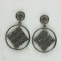 Pave Diamond Square Earring 925 Silver Diamond Handmade Earring Anniversary Gift