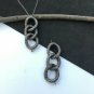 Pave Diamond Link Chain Pendant 925 Silver Diamond Chain Charm Pendant.
