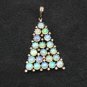 Fashionable Natural Opal Designer Pave Diamond Pendant 925 Silver Handmade Gift.