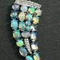 Ethiopian Opal And Diamond Studded 925 Silver Handmade Tooth Pendant Jewelry.