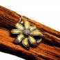 Pave Diamond Sunflower Pendant 925 Silver Diamond Pendant For Birthdays Gift.