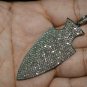 Genuine Diamond Arrowhead Pendant 925 Sterling Silver Arrow Charm Pendant Gift.