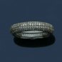 1.69cts Natural Pave Diamond Wedding Band 925 Silver Christmas Jewelry For Girls