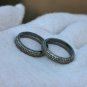 1.69cts Natural Pave Diamond Wedding Band 925 Silver Christmas Jewelry For Girls