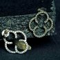 Clover Stud Earring Lucky Earring 925 Silver Pave Diamond Earrings For Christmas