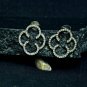 Clover Stud Earring Lucky Earring 925 Silver Pave Diamond Earrings For Christmas