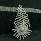 Diamond Feather Pendant Pave Diamond Jewelry 925 Silver Diamond Leaf Unisex Gift Diamond Feather Pendant Pave Diamond Jewelry 925 Silver Diamond Leaf Unisex Gift