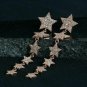 Diamond Star Drop Earring 925 Silver Star Dangling Earring Women Fashion Earring
