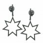 Star Stud Earring Pave Diamond 925 Silver Diamond Dangle Earring Mother Day Gift