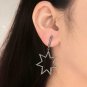 Star Stud Earring Pave Diamond 925 Silver Diamond Dangle Earring Mother Day Gift
