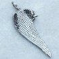 Pave Diamond Angel Wing Pendant 925 Silver Trendy Pendant Angel Birthday Gift.