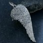 Pave Diamond Angel Wing Pendant 925 Silver Trendy Pendant Angel Birthday Gift.