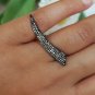 Diamond Claw Knife Ring 925 Silver Designer Jewelry Fashion Women Ring Band.