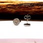 Pave Diamond 8MM Studs Minimalist Diamond Stud Earring Christmas Gift.