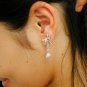 Dragonfly Dangle Earring 925 Silver Natural Diamond Spring Insect Earring Gift.