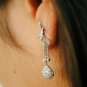 Dragonfly Dangle Earring 925 Silver Natural Diamond Spring Insect Earring Gift.