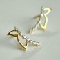 Butterfly Wings Stud Earring 14k Gold Diamond Butterfly Earring Tops Nature Gift