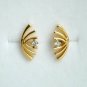 Diamond Lotus Stud 14k Gold Floral Everyday Small Screwback Tops Birthday Gift.