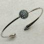 Pave Diamond Disc Cuff Bracelet 925 Silver Diamond Fashion Bracelet Fine Jewelry