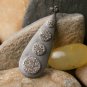 Pave Diamond Drop Pendant 925 Sterling Silver Drop Necklace Birthday Girl Gift.