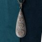 Pave Diamond Drop Pendant 925 Sterling Silver Drop Necklace Birthday Girl Gift.