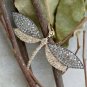 925 Sterling Silver Diamond Dragonfly Pendant Designer Damselfly Fashion Jewelry