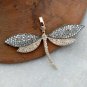 925 Sterling Silver Diamond Dragonfly Pendant Designer Damselfly Fashion Jewelry